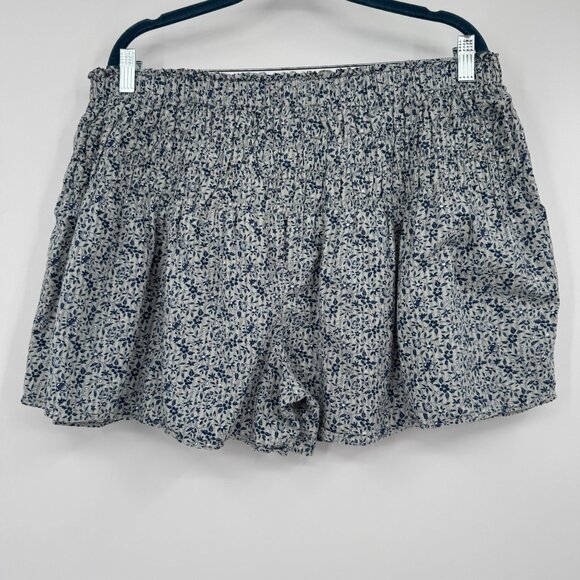 Madewell Madewell Smocked Pull-On Shorts in Florentine Floral woman’s size XXL b - Picture 7 of 12
